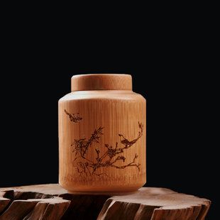 竹罐 茶叶罐 茶叶包装盒竹筒竹子制品大创意醒茶 茶罐 竹制竹盒子